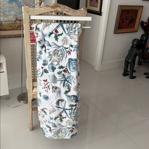 Sigrid Olsen Coastal  Christmas Seashells/Starfish/Floral Plush Throw Blanket